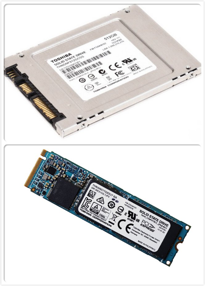 SATAとM.2のSSD