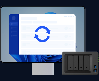 AOMEI Backupperで保護されたコンピュータとNAS